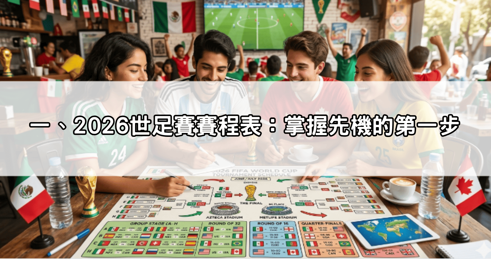 一、2026世足賽賽程表：掌握先機的第一步